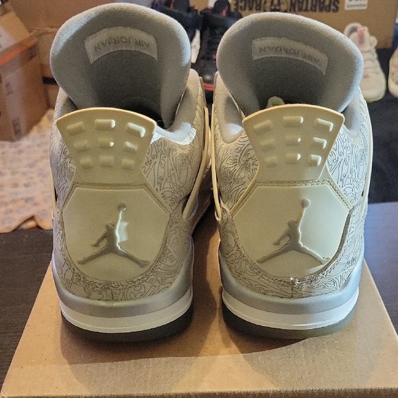 Jordan 4 Retro Rare 30th Anniversary Laser (2015) Mens 10.5 EUC - Picture 5 of 10